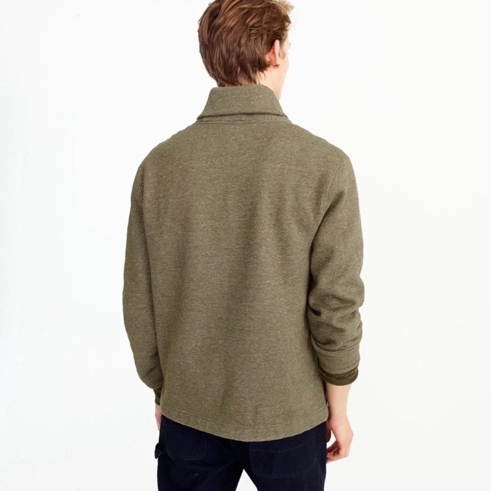J Crew Vintage Fleece Shawl Collar Cardigan Jacket Preppy Business Casual